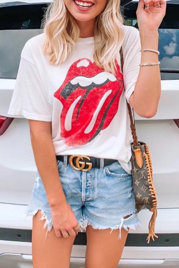 Causal Graphic Print T-Shirt