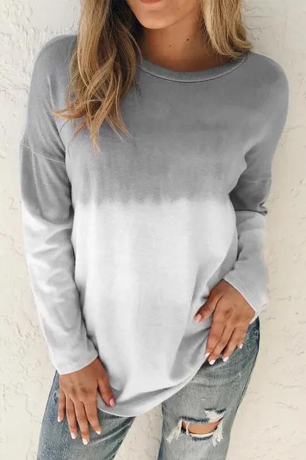 Tie-dye Long-sleeved Sweatshirt