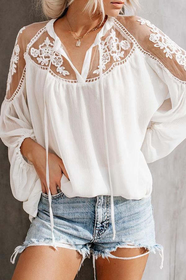 Long Sleeve See-through Shirt