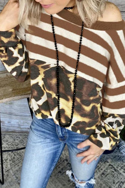 Leopard Print Long Sleeve T-shirt