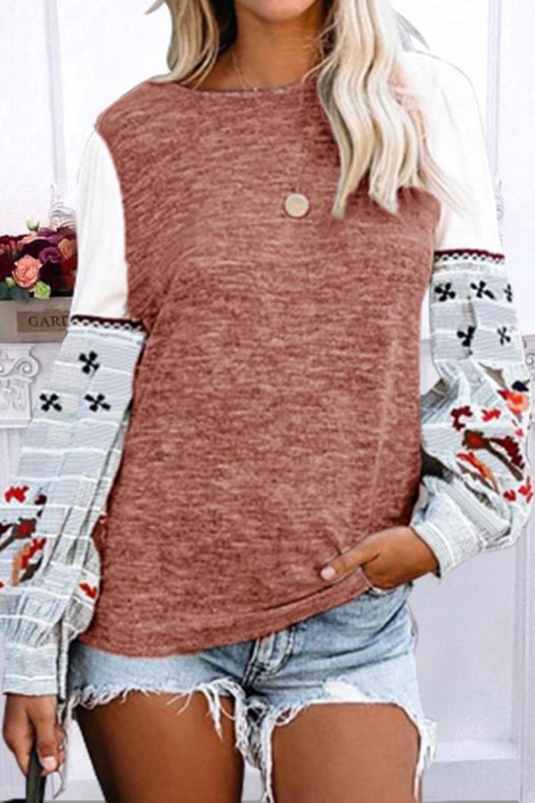 Round Neck Long Sleeve T-shirt