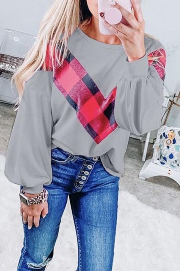 Loose Printed Long Sleeve T-shirt