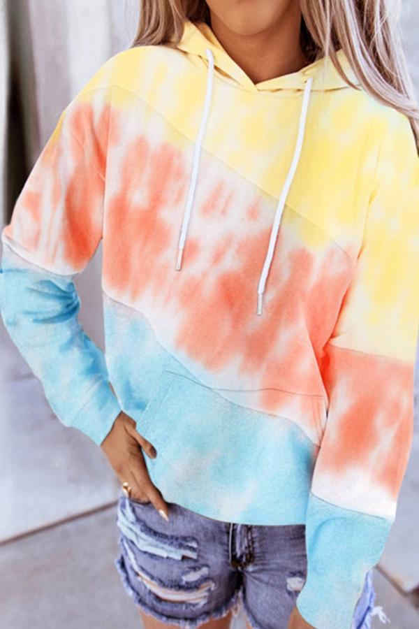 Color Block Casual Wear Sweatshirt