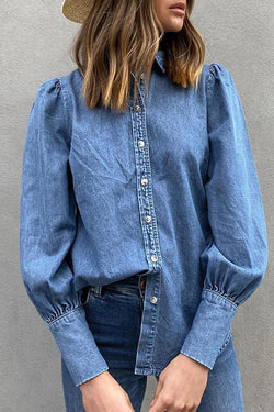 Boho Solid Color Long Sleeve Shirt