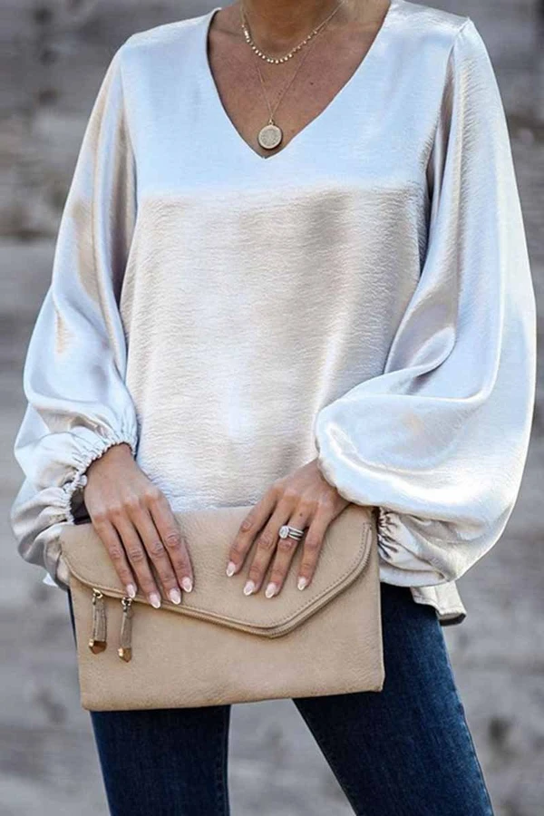 Casual Long Sleeve Loose Shirt