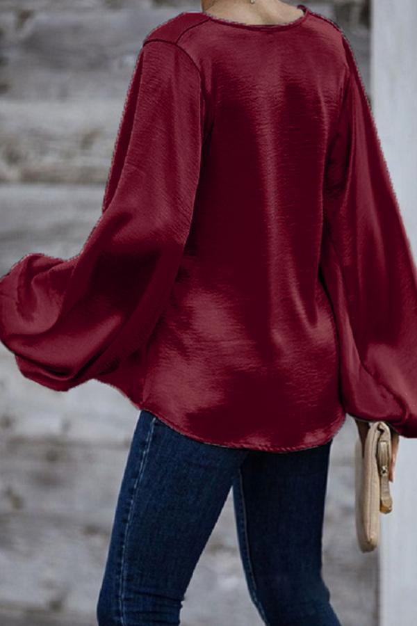 Casual Long Sleeve Loose Shirt