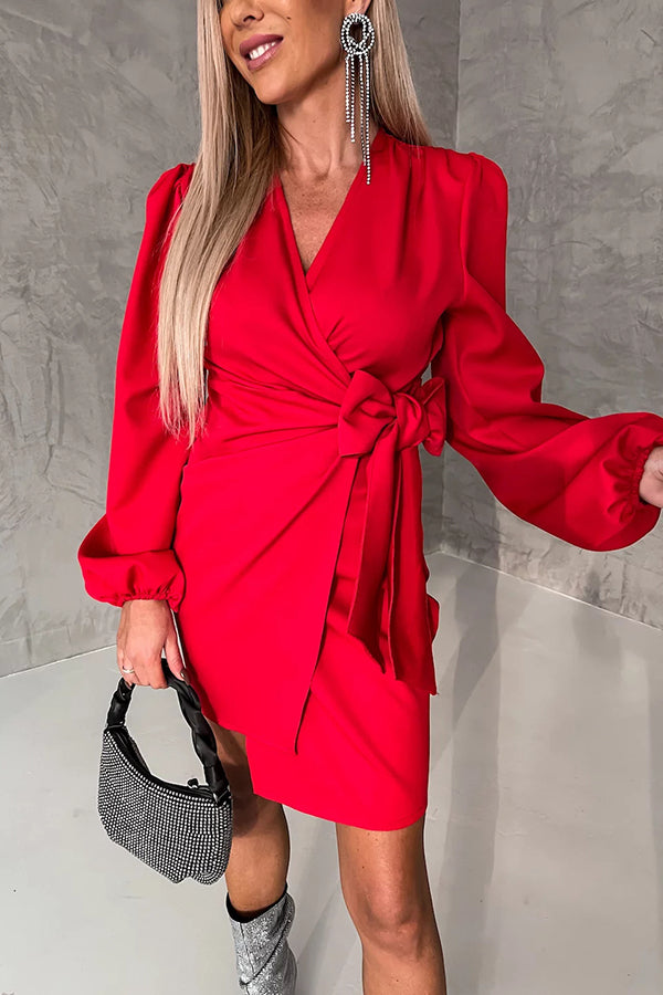 Ateler Wrap Dress By Chicaca Red