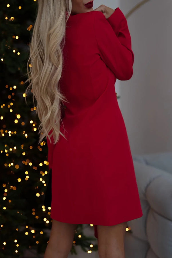 Evening Time Red Jacket Dress