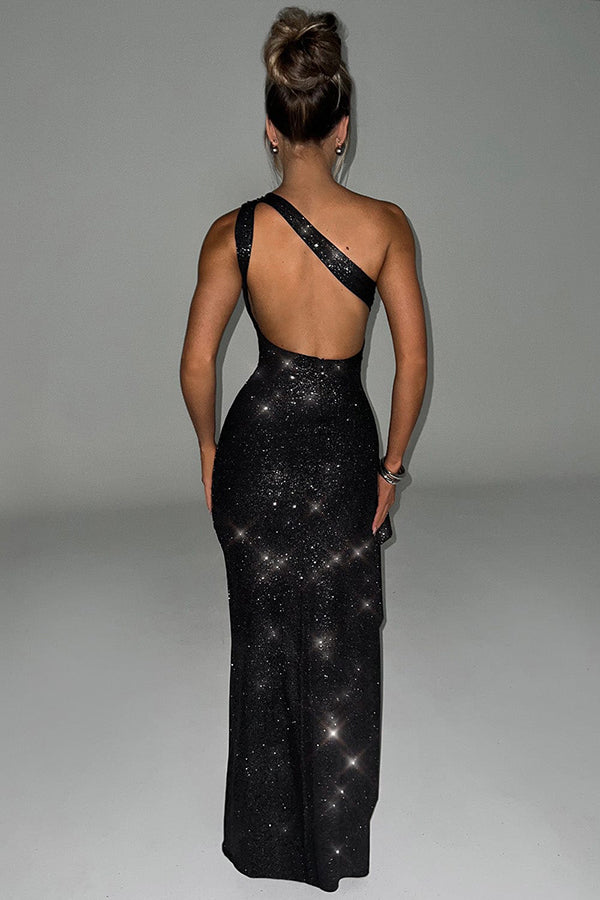 Genevieve Maxi Dress - Black Sparkle