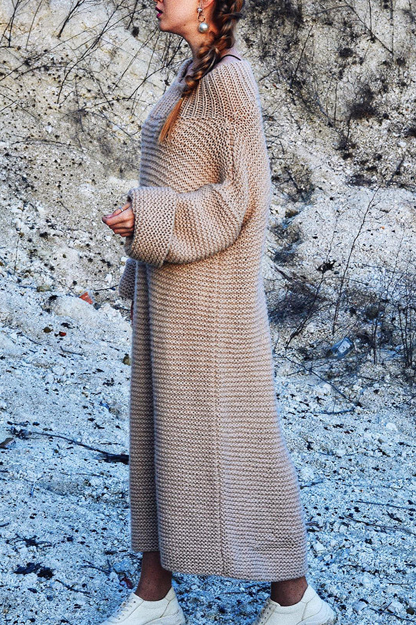 Hand Knitted Loose Sweater Dress