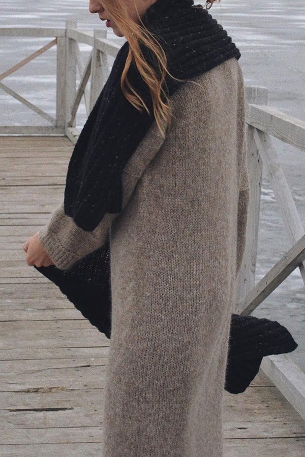 Camel Cashmere Sweater Dress