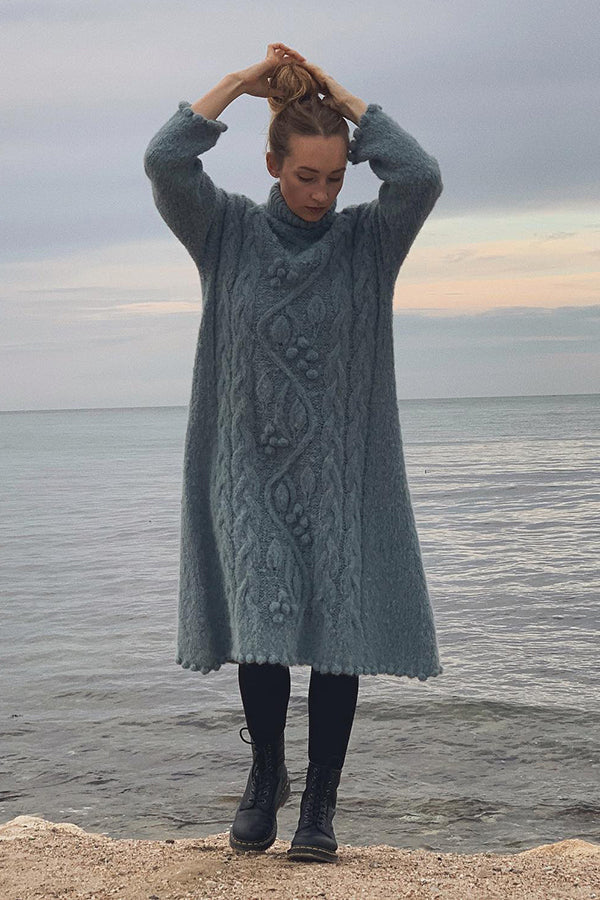 Hand Knitted Cashmere Sweater Dress