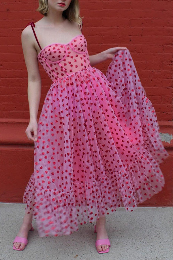 Heart Polka Dot Date Dress