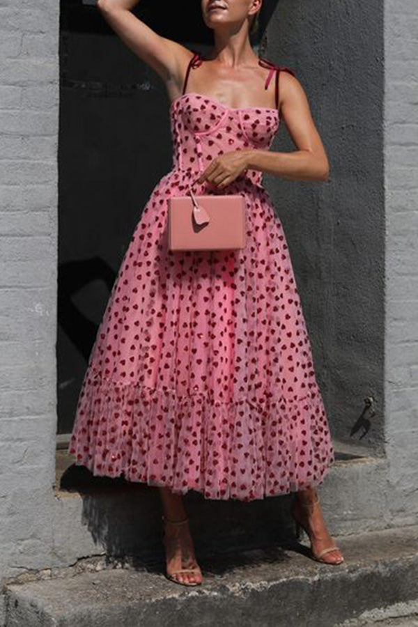 Heart Polka Dot Date Dress