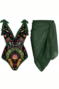 Meet Me In Bali One Piece Swimsuit and Sarong