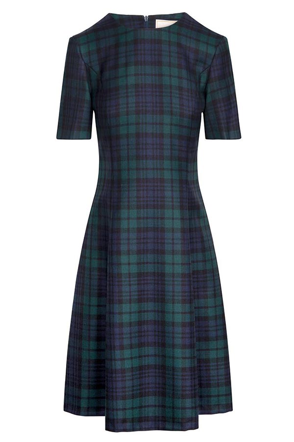 Ladies Plaid Swing Dress