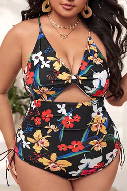 Plus Size Printed Swimsuit