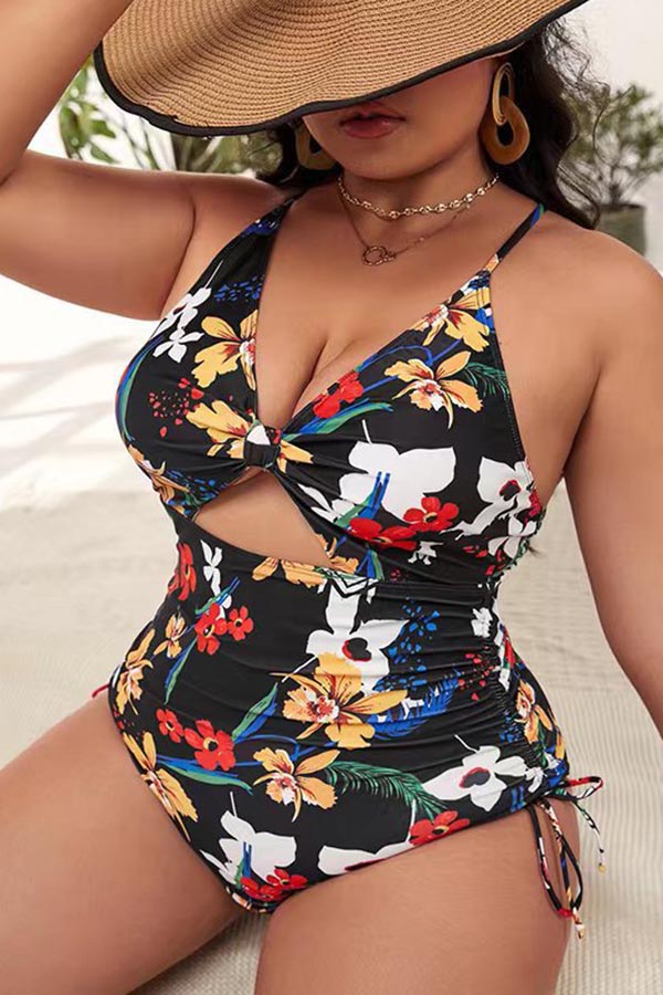 Plus Size Printed Swimsuit