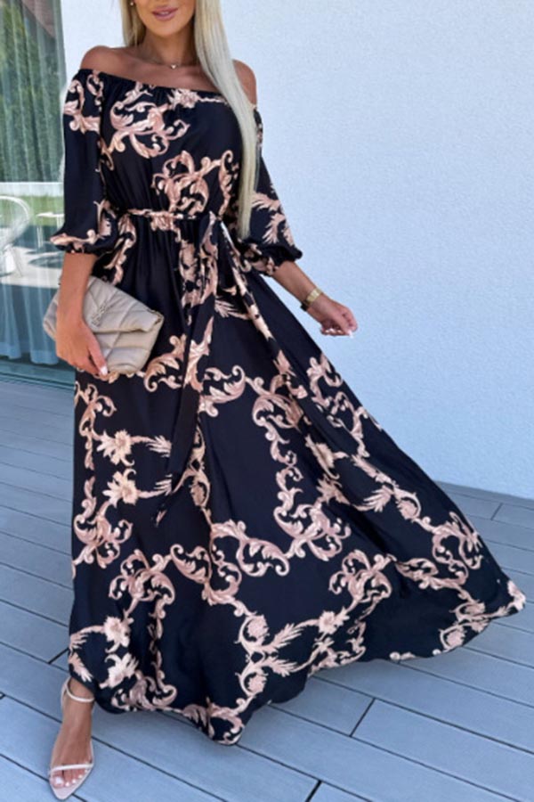 One Shoulder Resort Maxi Dress