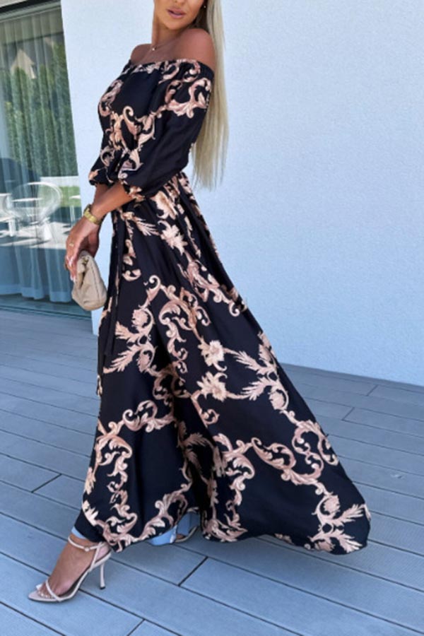 One Shoulder Resort Maxi Dress