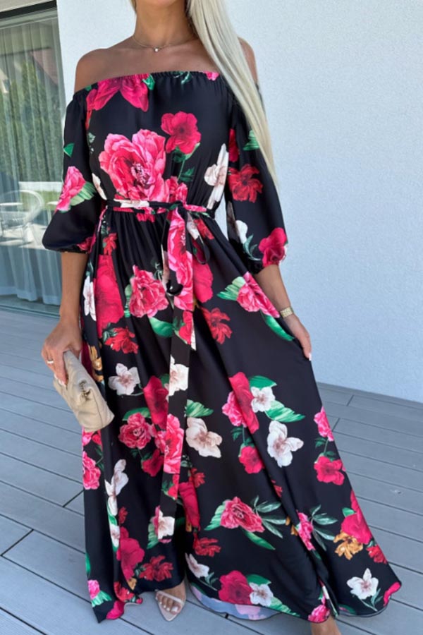 One Shoulder Resort Maxi Dress