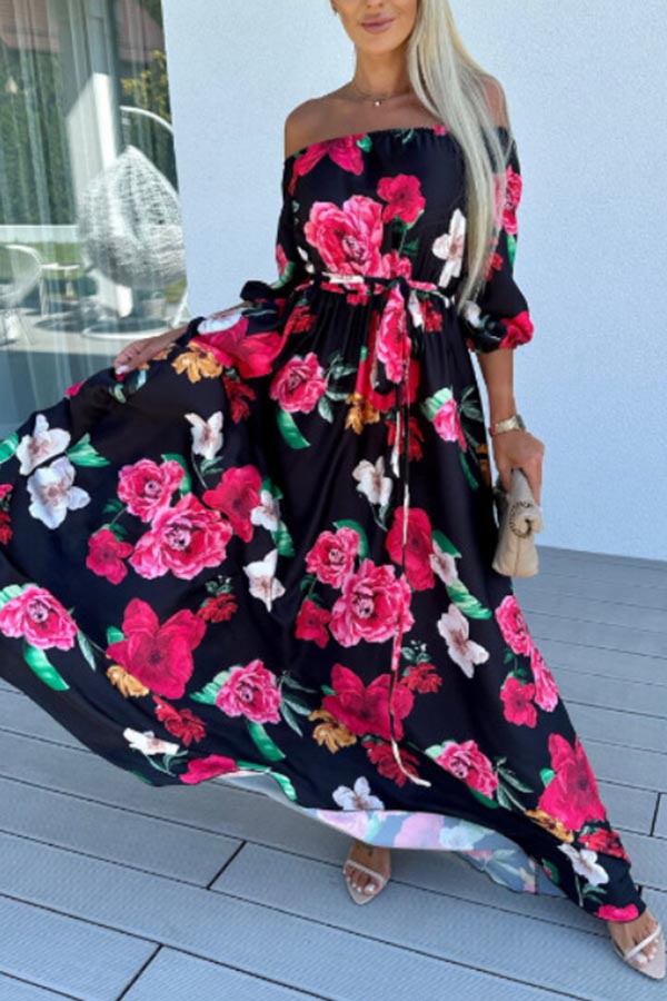 One Shoulder Resort Maxi Dress