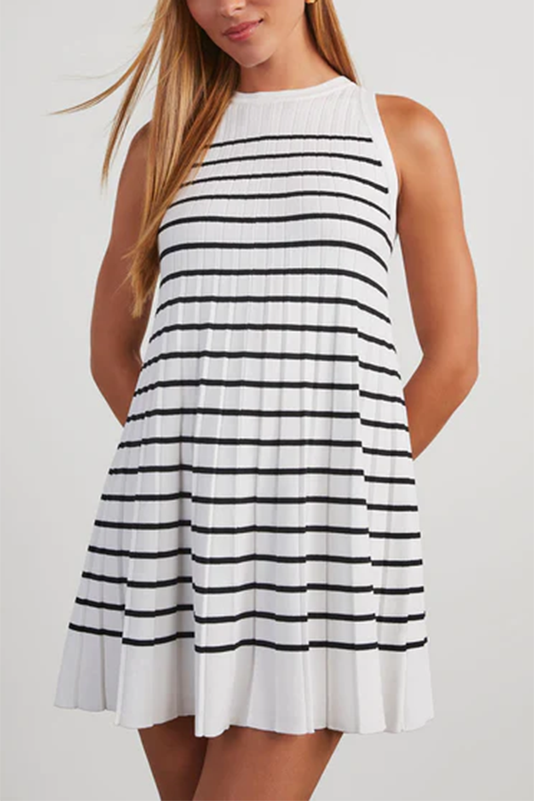 Tracee Striped Sleeveless Mini Dress