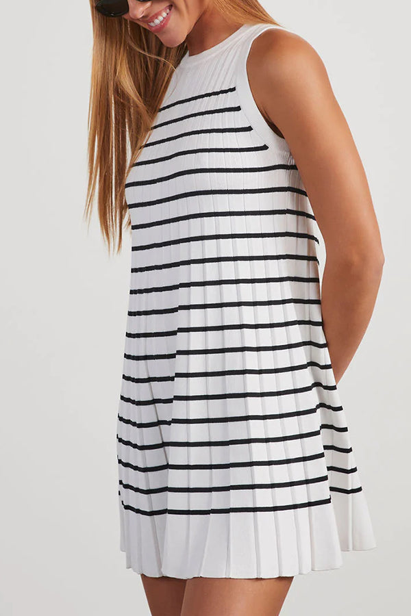 Tracee Striped Sleeveless Mini Dress