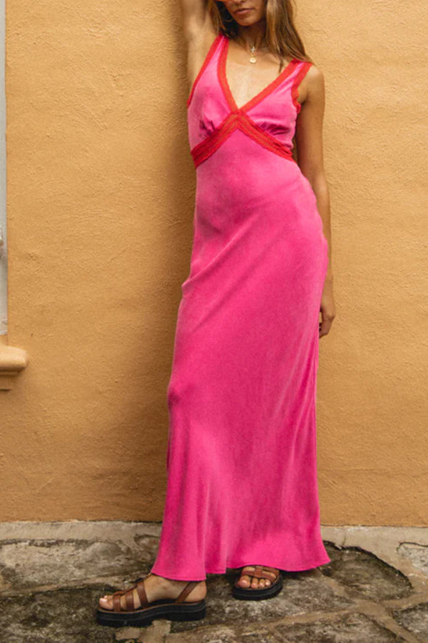 Meet Me On The Dance Floor Bias Cut Maxi Dress