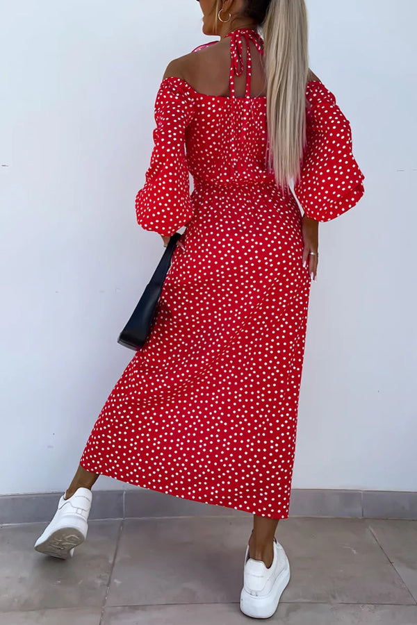 Lady Dots Dress Red