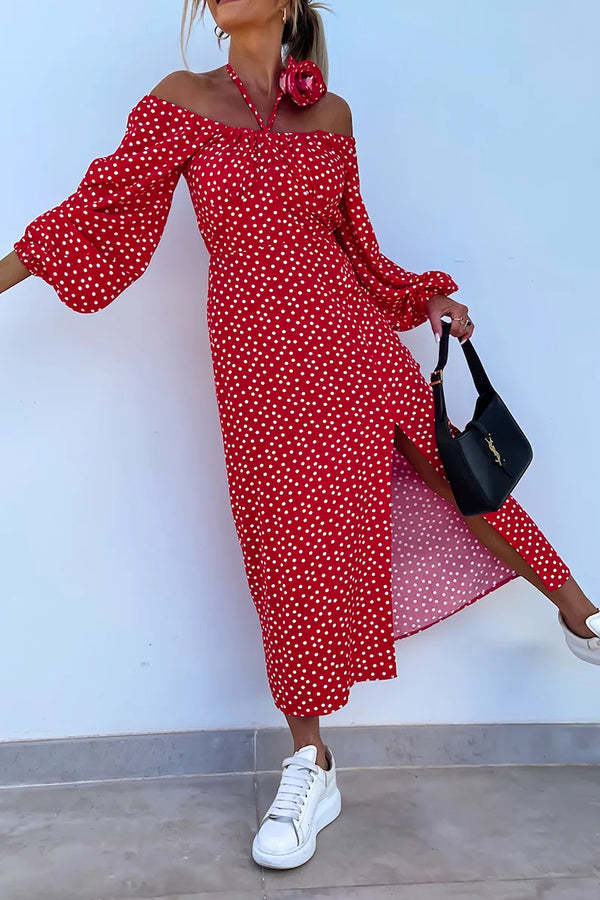 Lady Dots Dress Red