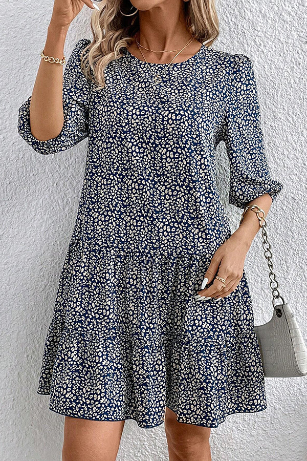 Leopard Print Swing Dress