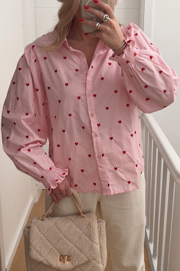 Pink Love Polka Dot Shirt