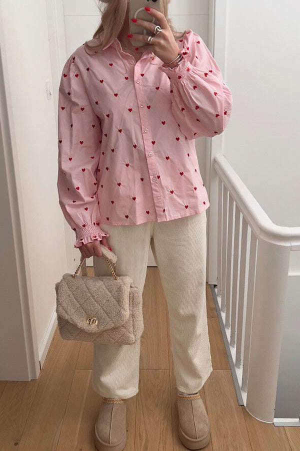 Pink Love Polka Dot Shirt