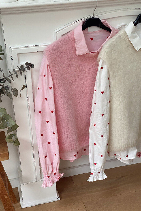 Pink Love Polka Dot Shirt