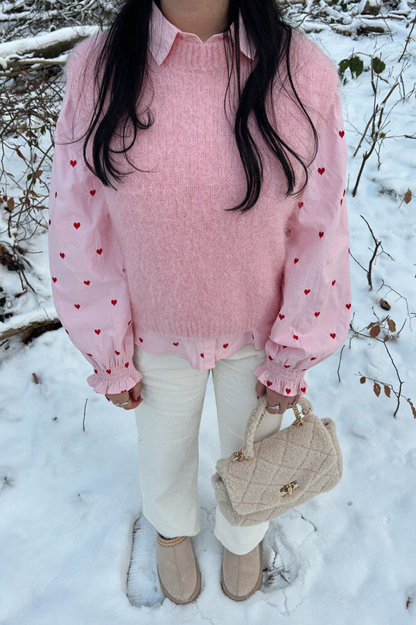 Pink Love Polka Dot Shirt