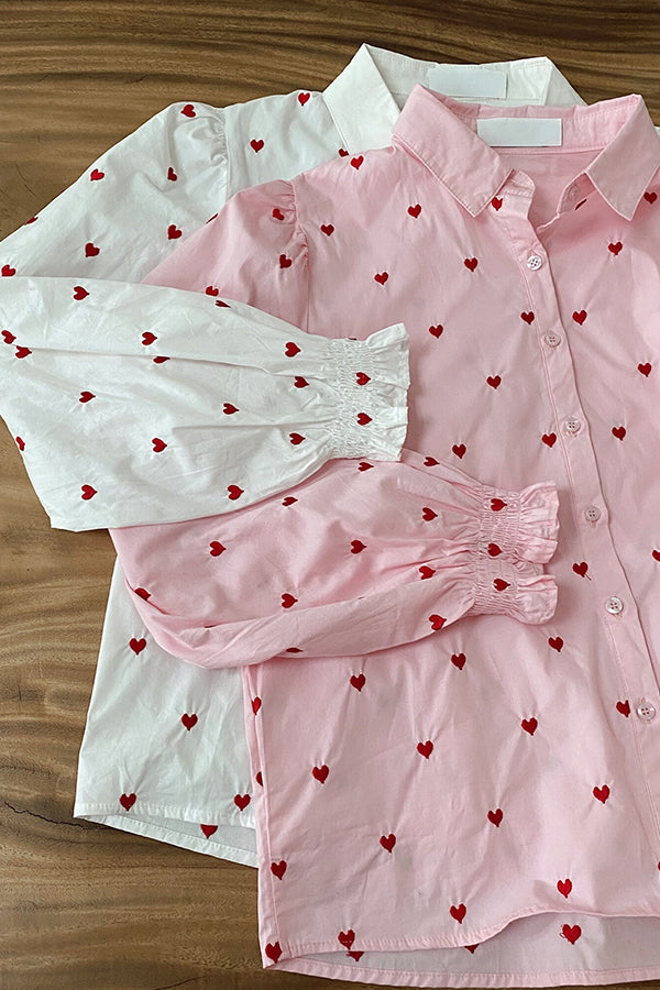 Pink Love Polka Dot Shirt