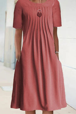 Casual Solid Color Dress