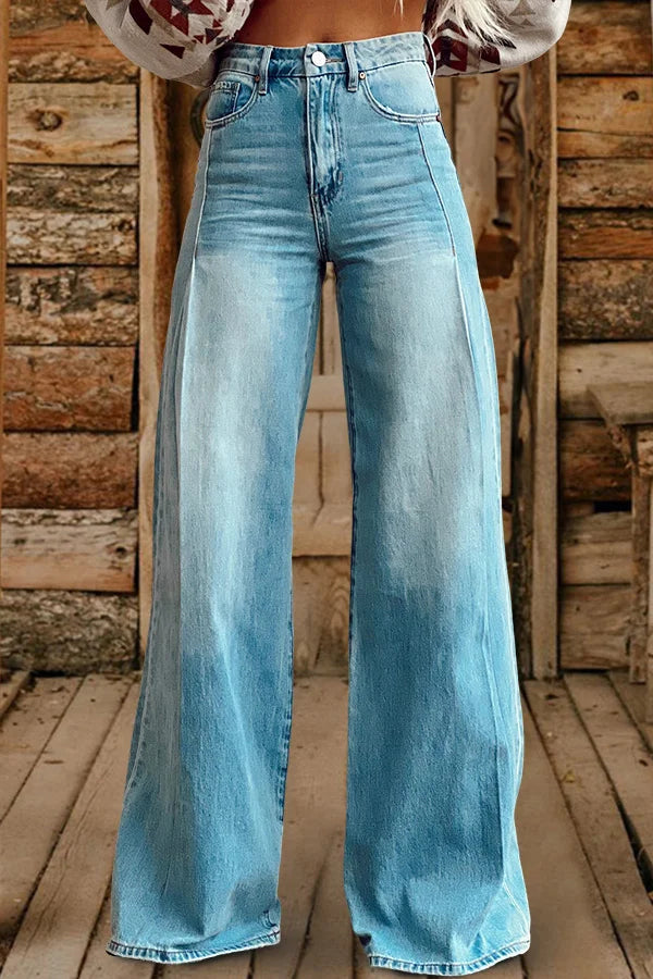 Retro Wide Leg Jeans