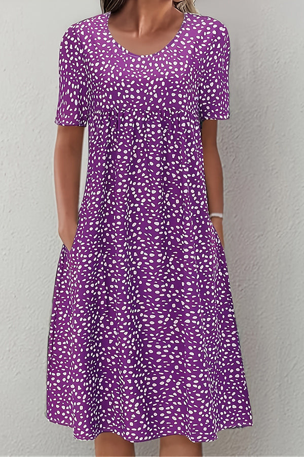 Polka Dot Bohemian Midi Dress