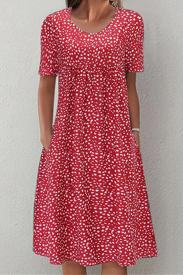 Polka Dot Bohemian Midi Dress