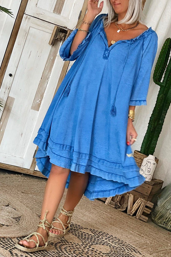 Little Saya Ultra-Light Electric Blue Dress