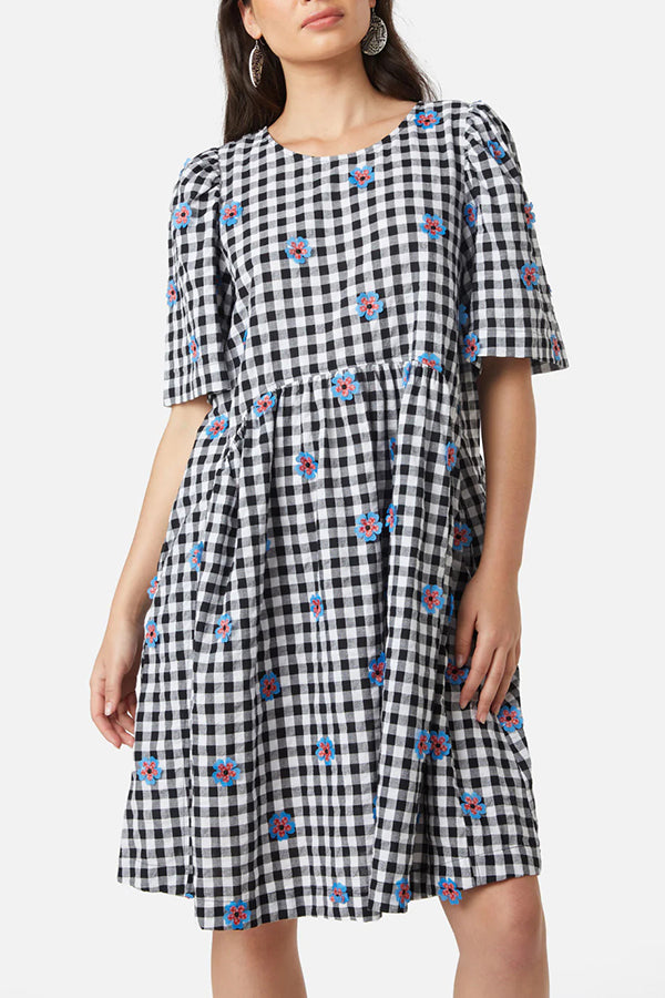 Gingham Smock Dress