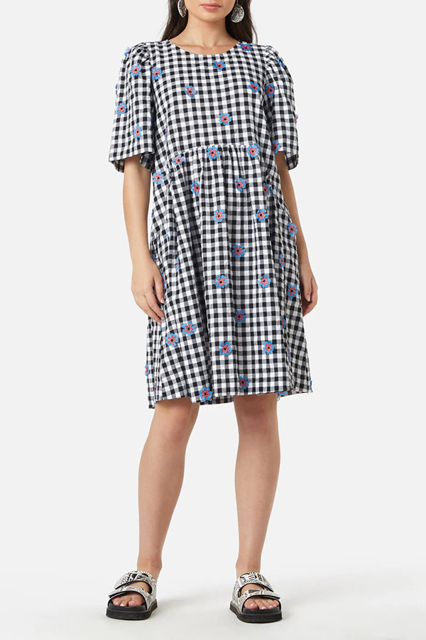 Gingham Smock Dress