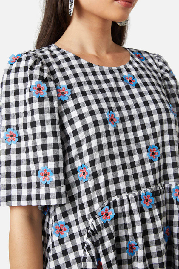 Gingham Smock Dress