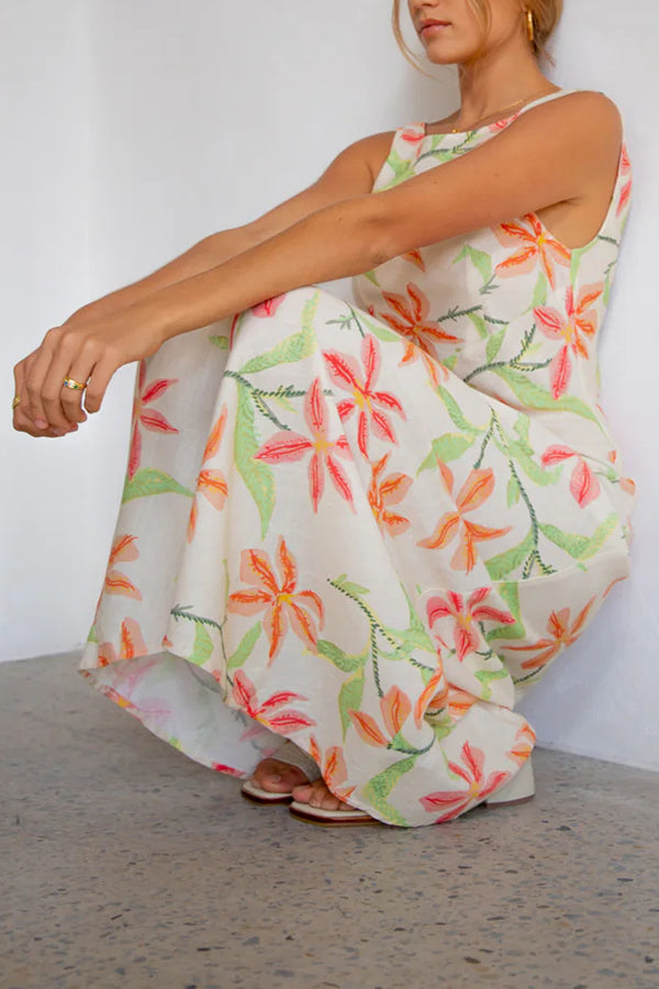 Art Of Bloom Bias Cut Maxi Dress