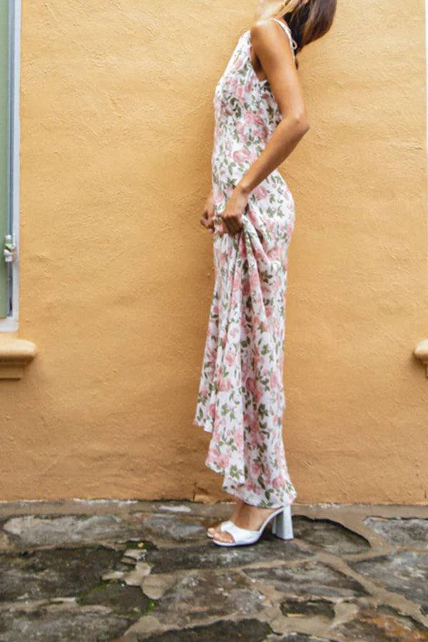 Postcards From Italy Bias Cut Maxi Dress