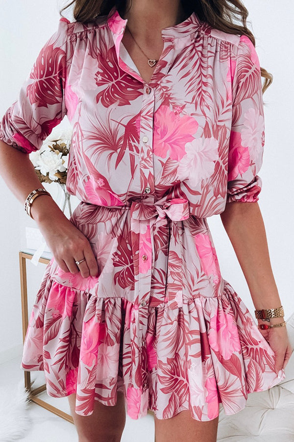 Nath Dress With A Floral Print Rose