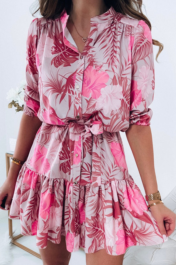 Nath Dress With A Floral Print Rose