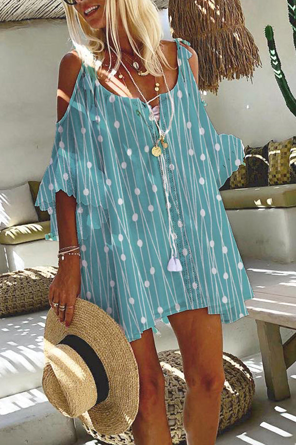 Printed Bohemian Linen Dress